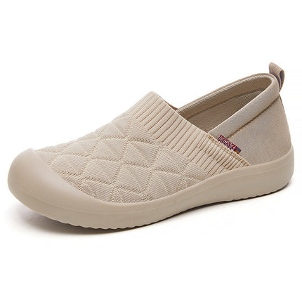 Shoes for Women Summer New Style Old Beijing Cloth Shoes Lightweight Flat Shoes Soft Sole Comfortable Versatile Mother's Shoes