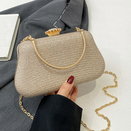 Cross-border new fashion dinner bag chain fashion handbag shoulder slung texture niche mini handbag