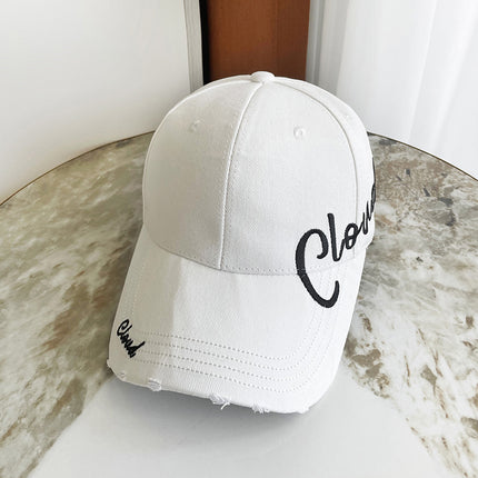Designer Baseball Cap Versatile Romantic Casual Hat Face-Slimming Duckbill Cap Stylish Couple Unisex