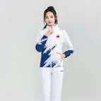 navy blue/white pants [autumn]] / XS