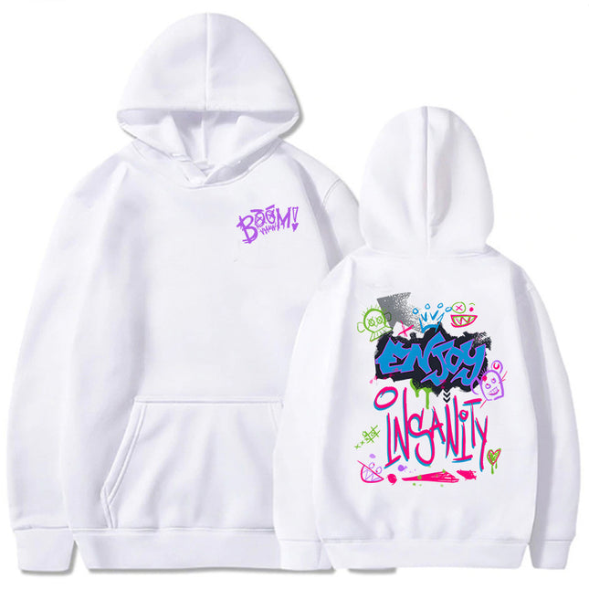 Boom Monkey Cartoon Graphic Hoodies Jinx Arcane Video Game