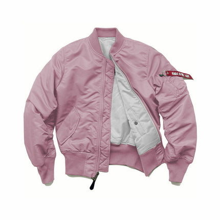 American Style Thickened Baseball Suit Autumn and Winter Army Green MA-1 Bomber Jacket plus size Vertical Collar Tooling Jacket for Men