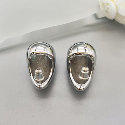 European and American fashion explosions cold wind large and small water droplets smooth hollow 18K gold high texture ladies earrings earrings