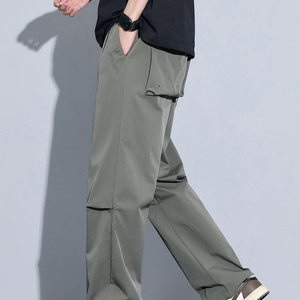 Outdoor Quick-drying Men's Crock Pants Spring and Summer 2025 New Mountaineering Camping American Casual Straight Pants