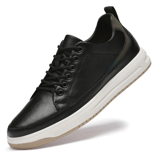 Autumn fashion new men's shoes casual shoes Korean shoes British soft sole shoes thick sole shoes Net red belt goods business Board Shoes