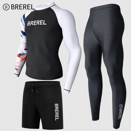 Sun Protection Swimsuit Men's Surfing Suit Split Quick-Drying Tight Jellyfish Suit Snorkeling Suit Wetsuit Full Body Long-Sleeved Trousers