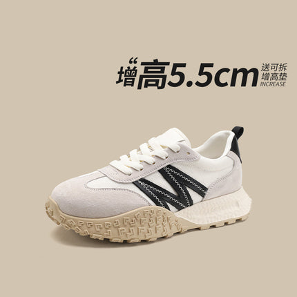 Genuine Leather Retro German Training Shoes for Women 2025 New Spring and Summer Thin Breathable Ballet Forrest Gump Shoes Yellow Casual Sports Shoes