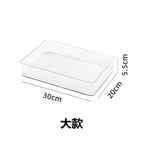8024. Short transparent box-large-stackable without lid