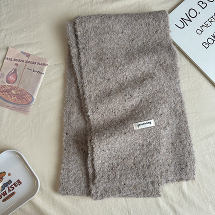 Winter Magic ~ Wool Circle Yarn Colorful Dot Scarf Small Fresh All-match Sweet Autumn and Winter Warm Scarf