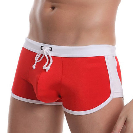 New Fashionable Men's Swimming Trunks Swimming Supplies Men's Swimming Trunks Quick-Drying Boxer Large Size Men's Swimming Trunks European and American Foreign Trade