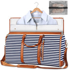 0528#Sapphire blue stripes + toiletry bag