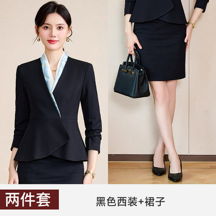 Case Field Customer Service Professional Suit suit Women's Spring and Autumn Temperament High-end Club Tooling Hotel Reception Work Clothes