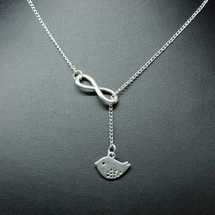 Vintage Simple Lucky Number 8 Cross Short Necklace Owl Ship Anchor Bird Necklace Jewelry Wholesale