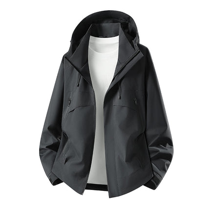 High-Quality Single-Layer Jacket with Custom Logo, Camping Travel Workwear, Waterproof and Windproof Outdoor Mountaineering Jacket