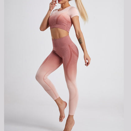 American Style Sports Style Yoga Pants Nine Points Women's Hip Yoga Pants Women's Yoga Pants Peach Hip Seamless Fitness Pants