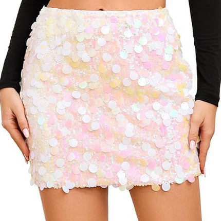 2025 Women's Sequin Dress Stretch Tight Mini Dress Sexy Sparkling Dress Glitter Dress Evening Party