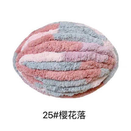 Super Thick Ice Strip Iceland Hand-woven Scarf Hat Blanket Mat Cat's Nest Wool Group Hand-woven DIY Material Bag