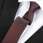 6cm elegant wine red zipper
