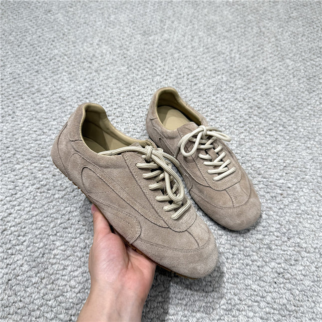 Women's Casual Flat Shoes with Laces, 2025 Autumn and Winter New Retro Versatile Comfortable Sneakers, De Xun Shoes