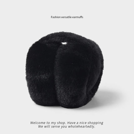 Winter Plush Warm Earmuffs for Women, Autumn and Winter Ear Warmers, Foldable Ear Covers for Cycling, Cold-Proof Ear Covers, Ear Protectors
