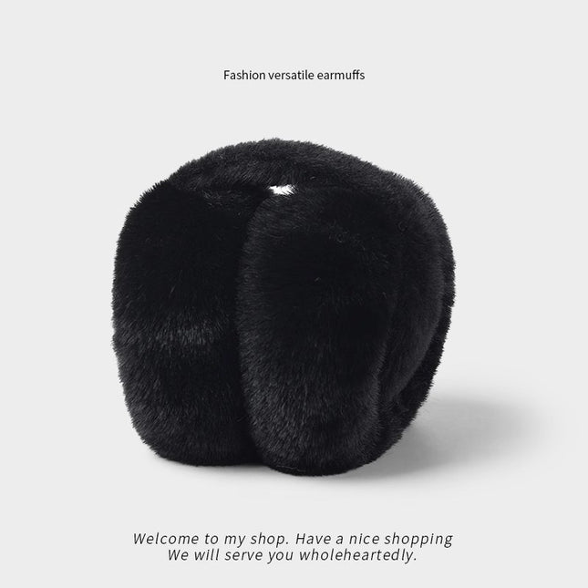Winter Plush Warm Earmuffs for Women, Autumn and Winter Ear Warmers, Foldable Ear Covers for Cycling, Cold-Proof Ear Covers, Ear Protectors