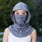 Dark gray [cycling integrated hat]