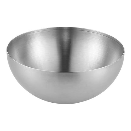 Stainless Steel Salad Bowl Korean Single-Layer Large Noodle Soup Cold Noodles Barbecue Instant Noodle Bowl Snail Noodles Mixed Rice Cooking Brushed