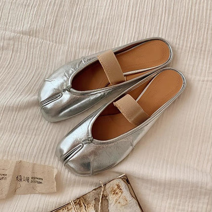 Grape Mom studiolee Berlin Dreamland ~ Sheepskin Version Fashionable Soft split toe shoes women's ballet trotters