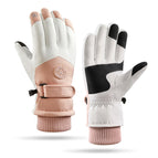 Women's Round ski pink and white / Free size