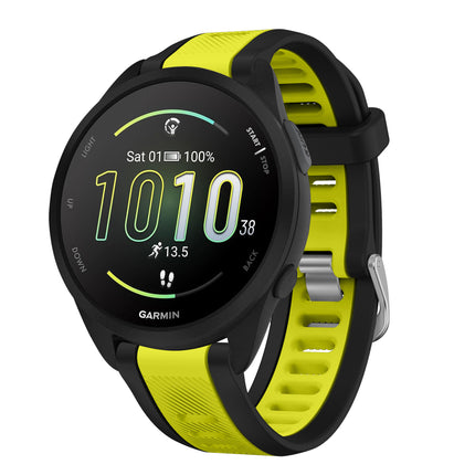 For Jiaming Forerunner 165 Silicone Two-Tone Strap Garmin 245 Venu SQ Replacement Wristband