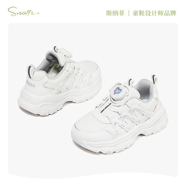[Special Offer] Snafy Girls' Sneakers Spring 2025 New Outdoor Casual Shoes Campus Student White Shoes
