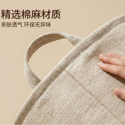 Household Large-Capacity Fabric Storage Bag Cotton and Linen Waterproof Dirty Clothes Storage Basket Square Foldableable Toy Storage Basket