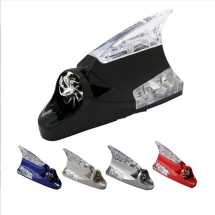 Car Wind Lamp Decorative Shark Fin Flash Light Solar Anti-Rear Collision Antenna Light Wind Energy Anti-Rear Collision Antenna Light