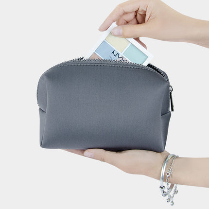 Diving Material Mobile Phone Earphone Small Item Storage Bag with Zipper, Portable Toiletry and Makeup Bag, Three-Dimensional Non-Collapsible Small Size