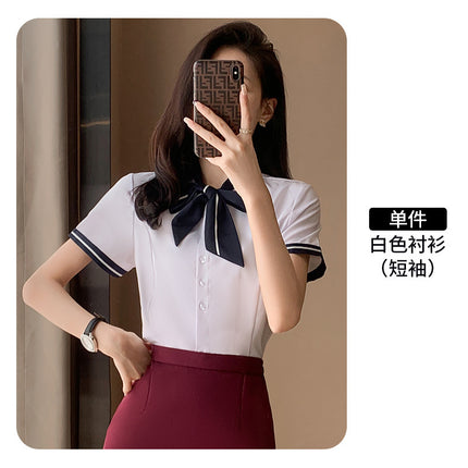 Professional suit Women's Vest Workwear Hotel Front Desk Fashion Vest Jewelry Shop Beautician Work Clothes Temperament suit