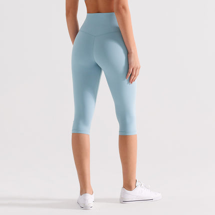 Runa Pulse Brushed Non-Stick Yoga Pants Women's Moisture-Absorbent Running and Cycling Fitness Sports Tight Cropped Pants
