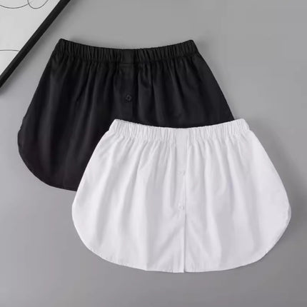 Sweatshirt Companion Layering Magic Shirt with Fake Hem Versatile Little White Dress Base Skirt Inner Layer to Cover Hips and Butt Curtain