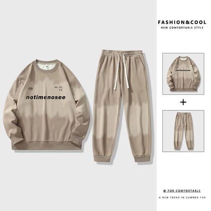 Casual Sports suit Men's Spring and Autumn Fashionable Brand Men's Sweat Sports Foot Pants with Fashionable Casual All-Match