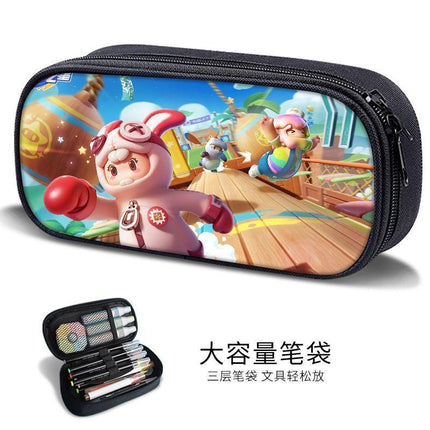 New Yuanmeng Star Pencil Bag Game Peripheral Junior High School Student Internet Celebrity Stationery Bag Kindergarten Cute Pencil Box