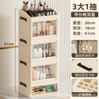 [single top cover + one small drawer + three double doors]
