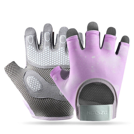 Sports Gloves for Women, Yoga, Fitness, Non-Slip, Shock-Absorbing, Half-Finger, Anti-Callus, Cycling Fitness Gloves, Women's Anti-Callus Gloves