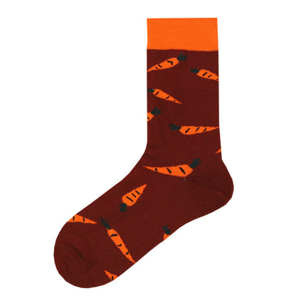Street style cotton mid-tube socks 22 spring men's fashion brand stockings personality European and American women's pile socks sports skateboard socks