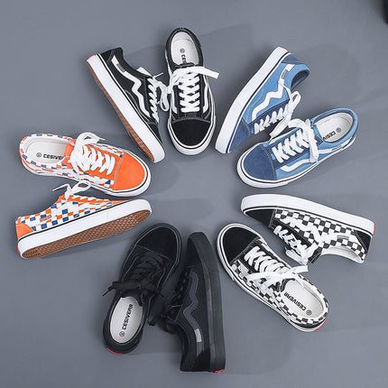 Ins Canvas Shoes for Male and Female Students Korean Version 2025 Autum New Flats Versatile Sports Shoes Flats Popular Sneakers