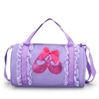 Double lace dance shoes purple / 32*19*19