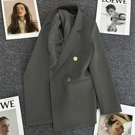 Orange Suit Jacket Women's 2025 Spring and Autumn New Korean High-end Temperament Popular Suit 22 Colors