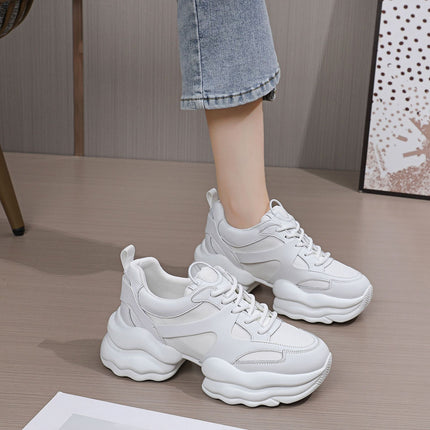 Zhao Si Lu's Same Style Internet Celebrity Dad Shoes for Women, 2025 New Versatile Casual Shoes, Women's Thick-Soled Breathable Casual Sports Shoes