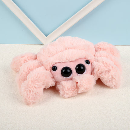 Cross-border simulation small spider doll Lucas spider black and white spider plush toy doll