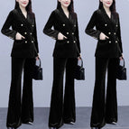 Black suit (two-piece set) / M (within 52.5kg )