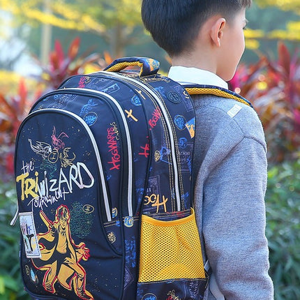Schoolbag Primary School Students Grade One, Two and Three Boys and Girls Children Super Light Ridge Bag Backpack for 6-12 Years