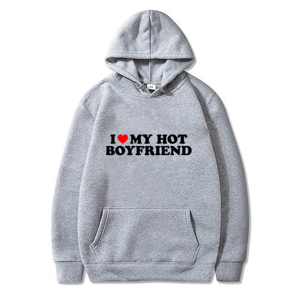 [Cross-border European Code] Divertente stampato I Love My Hot Hoodie